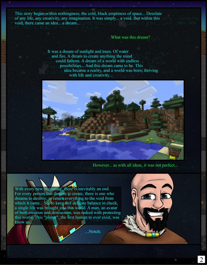  Minecraft Comic: The Awakening Pg 01 + 02