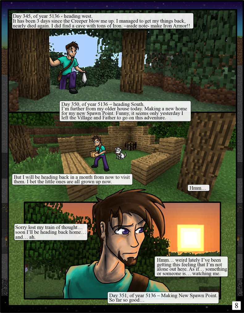  Minecraft Comic: The Awakening Pg 07 + 08