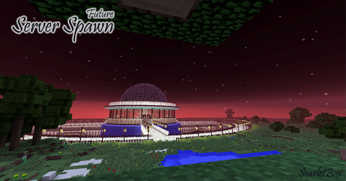 Futuristic Server Spawn Map 1.12.2, 1.11.2 for Minecraft 3