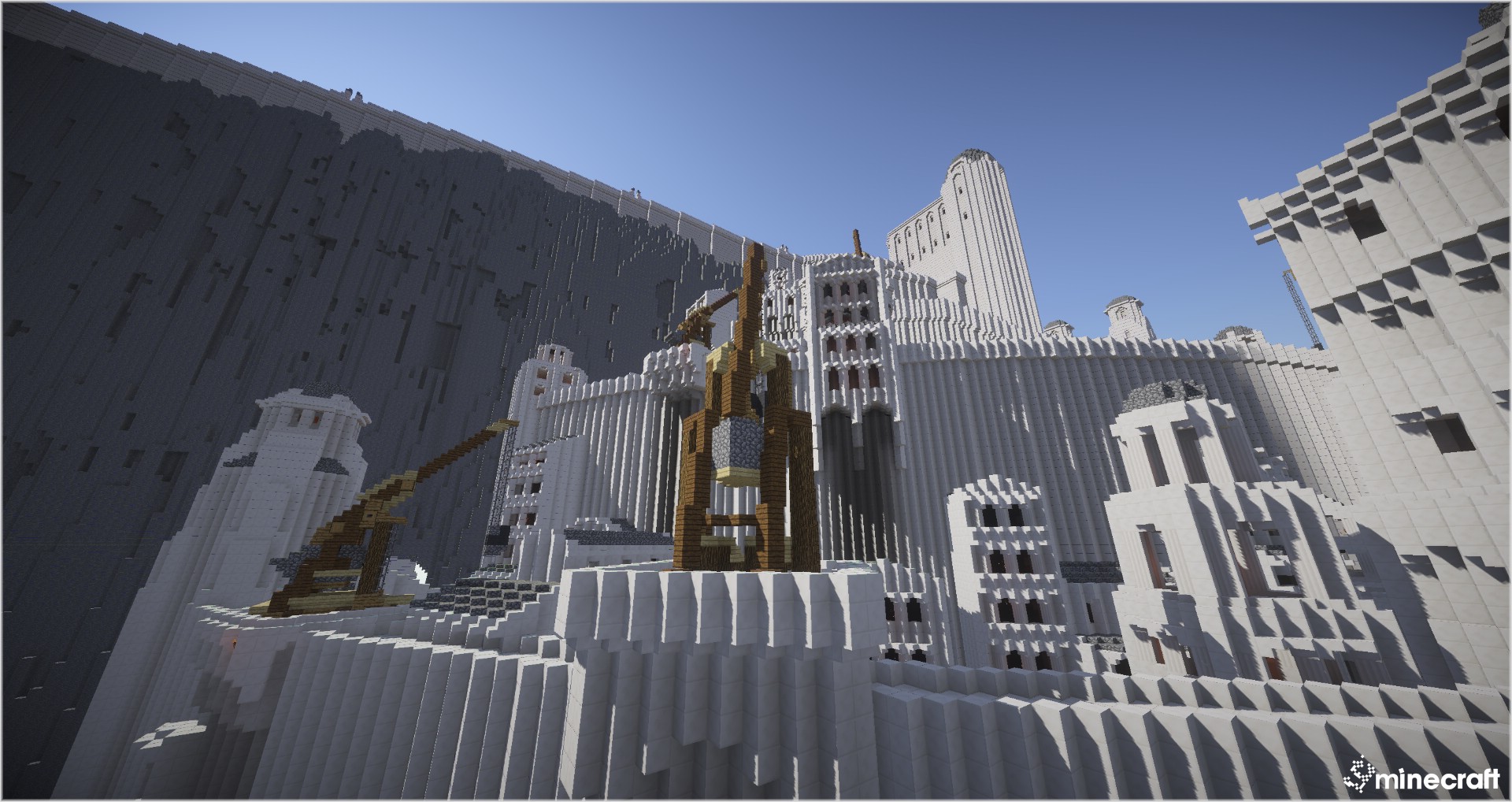 Minas Tirith from lord of the rings : r/Minecraft