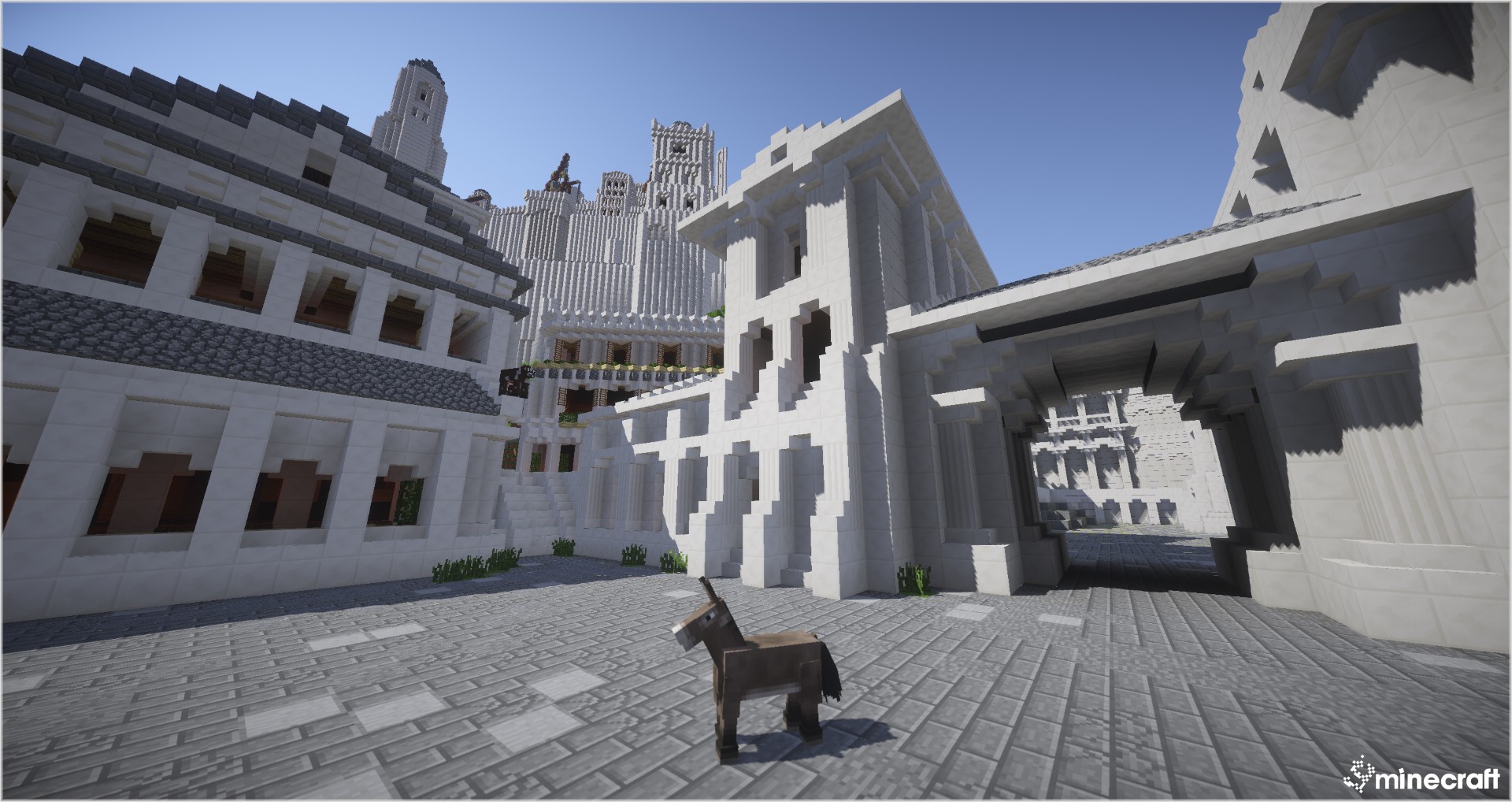 Minas Tirith in minecraft (LOTR minecraft mod) 