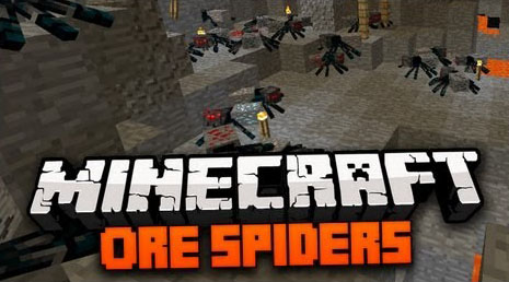 Ore Spiders Mod 1.7.10, 1.6.4 1