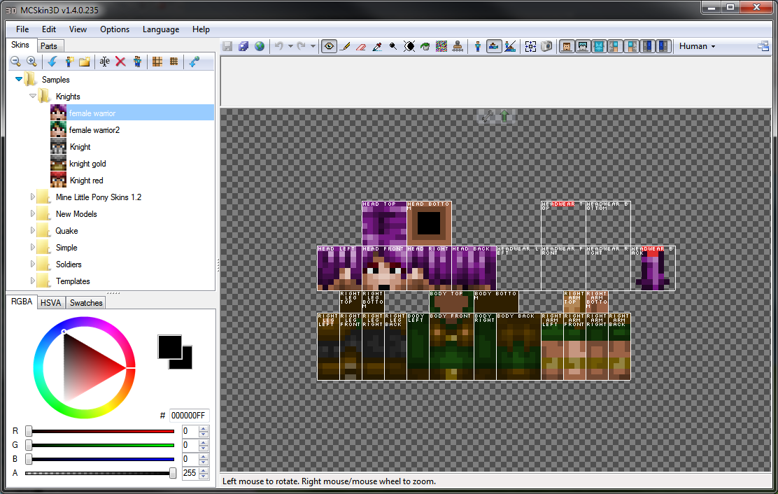 Program, Minecraft Skin Editor, Works!