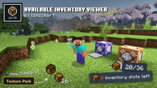 Available Inventory Viewer (26+, 1.21) – MCPE/Bedrock Texture Pack