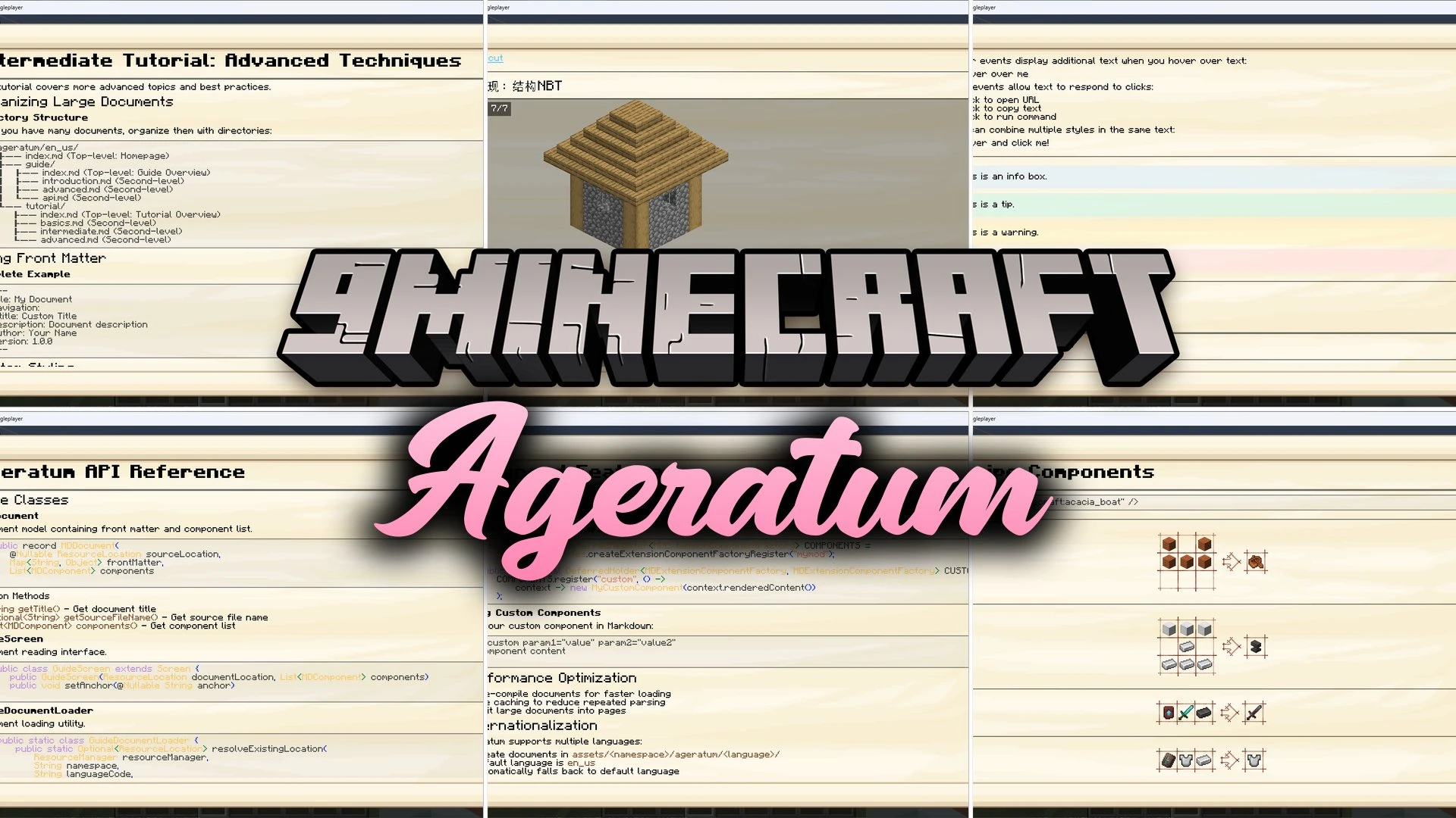 Ageratum Mod (26.1.2, 1.21.1) – Read Custom Markdown Guidebooks Directly in Game