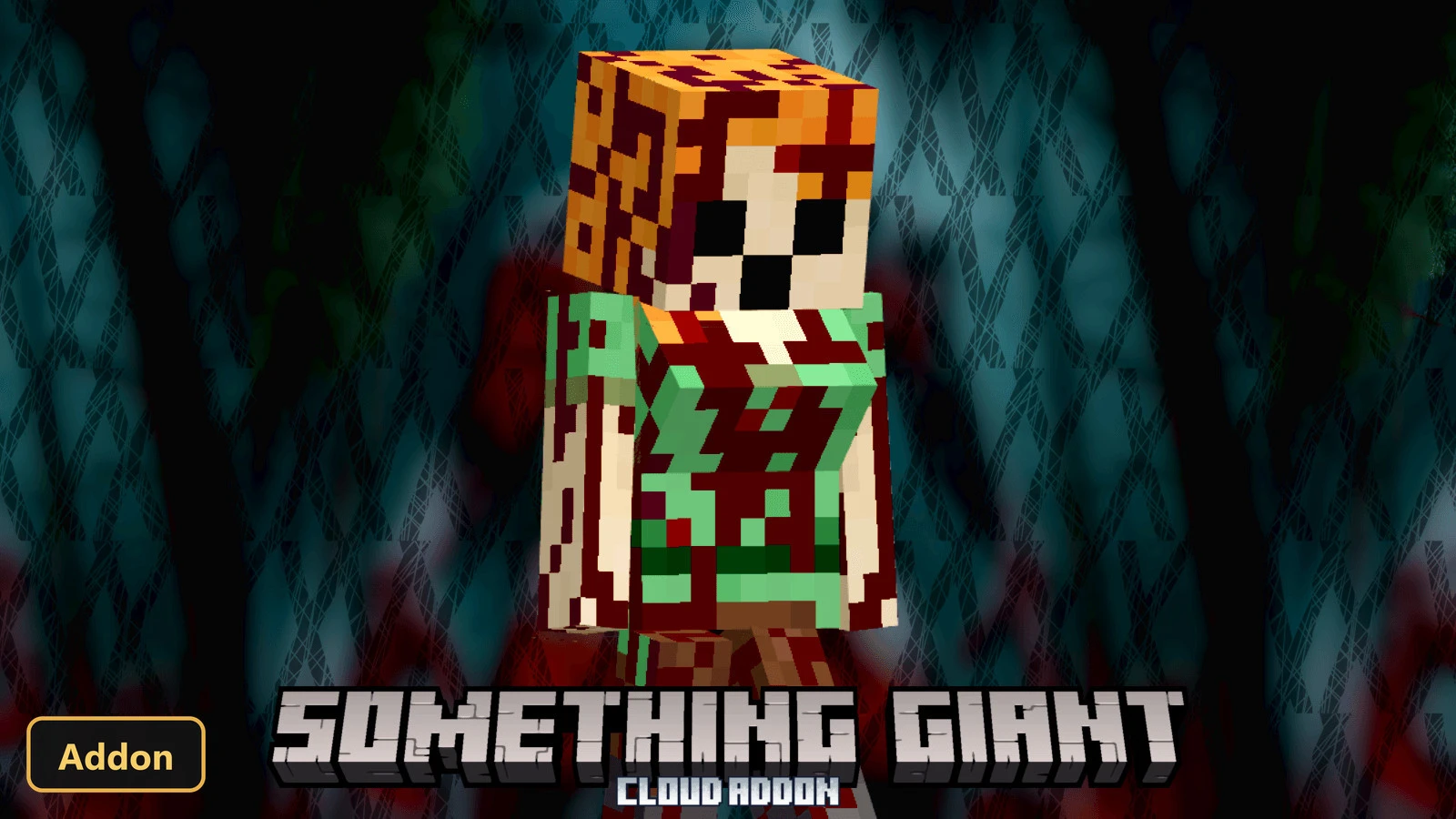 zombie-like monster with skull face and green tunic