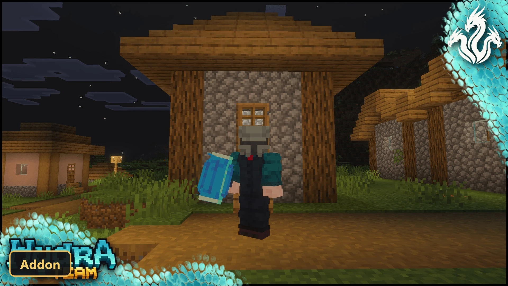 crafting menu showing blue armor and item description