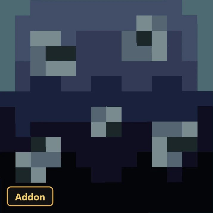 a dark blue mob with gray squares