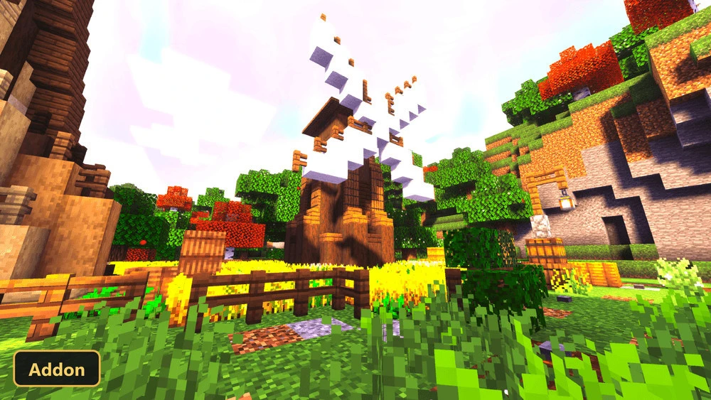 medieval windmill in a field of wheat