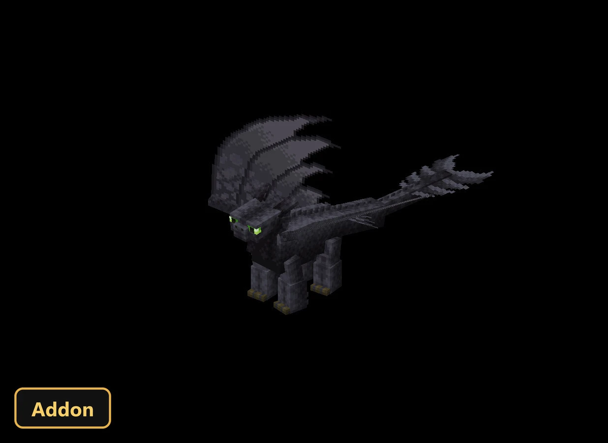 dark dragon with green eyes and large wings