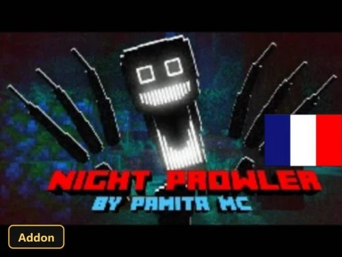 Night Prowler mob with glowing eyes and mouth, clawed hands