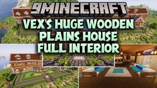 Vex's Huge Wooden Plains House Full Interior Map (1.20.1)