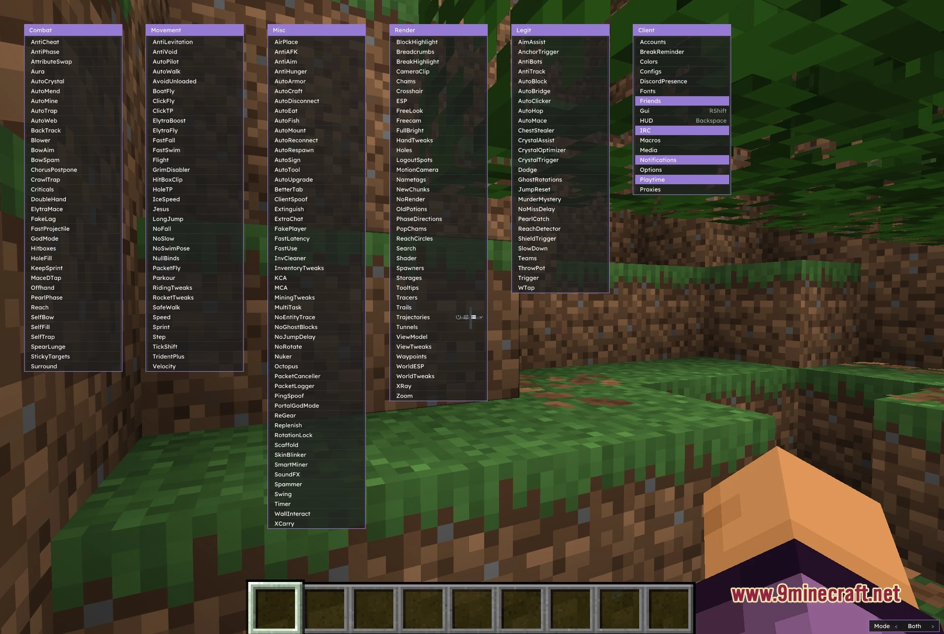 Boze Standard Client Mod (26.2) – Dominate Crystal PvP on Anarchy Servers — screenshot 1