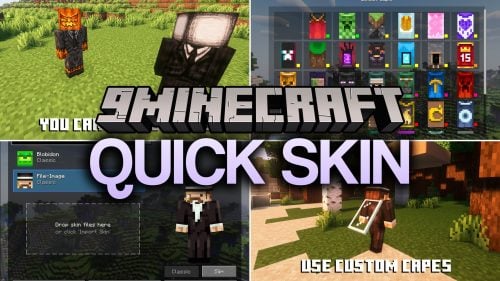 Quick Skin Mod (26.3, 1.20.1) - Change Character Outfits and Animated Capes