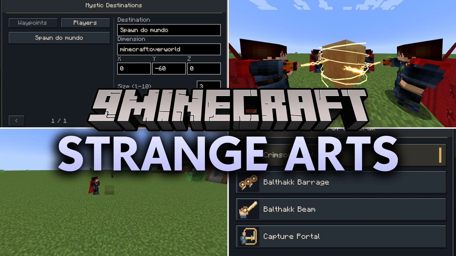 Strange Arts Mod (1.20.1) – Cast Mystic Portals and Wield Superhero Powers