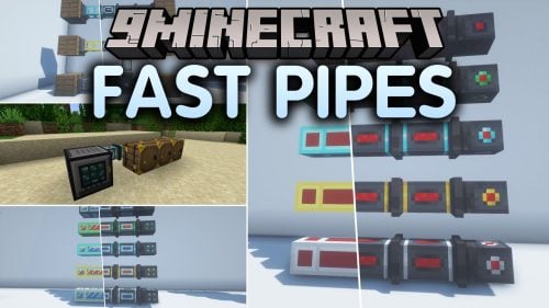 Fast Pipes Mod (26.2, 1.20.1) – Route Items Fluids and Power