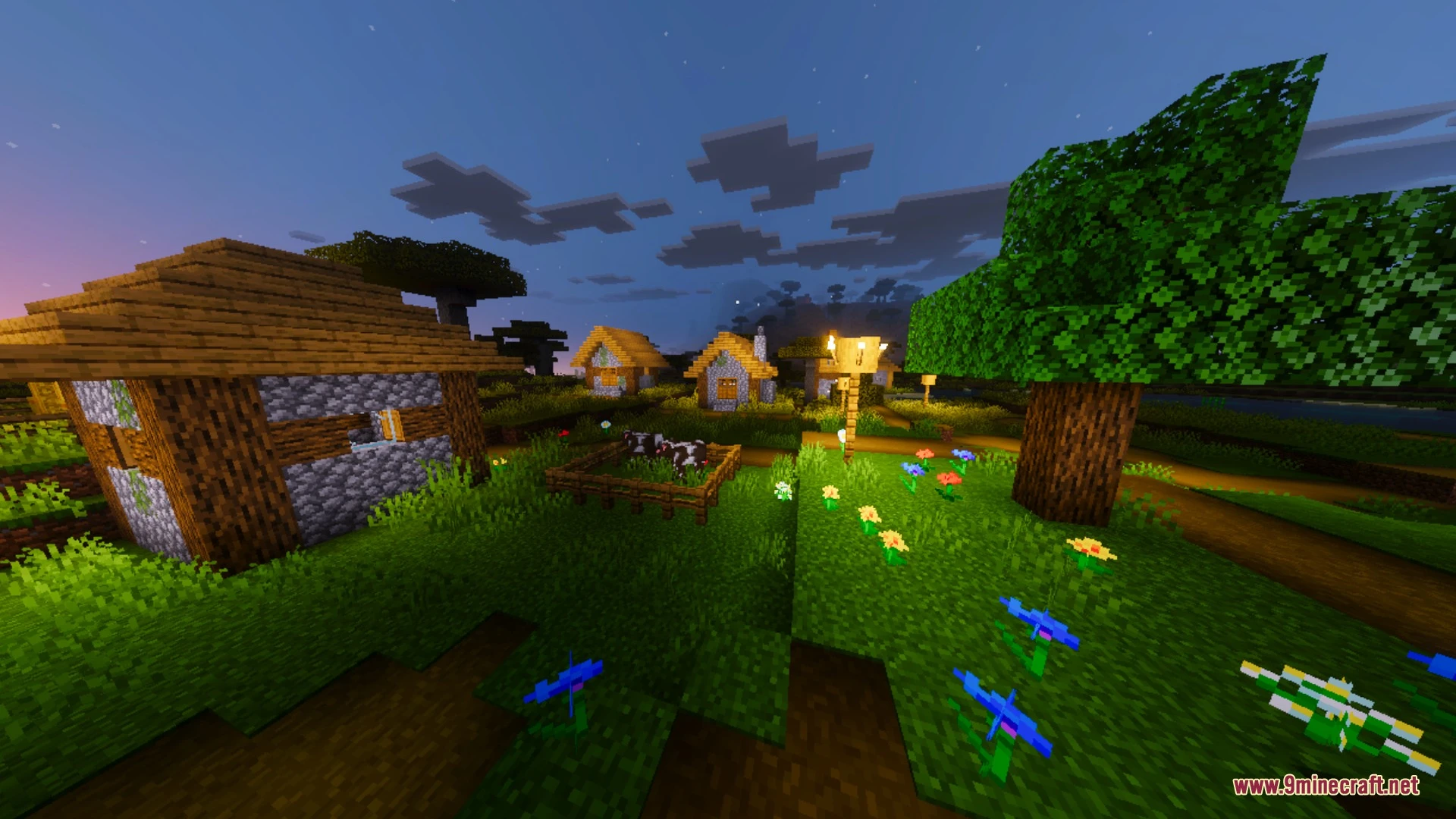Velmora Visuals Shader (26.x, 1.21) – Vivid Aurora Skies and Raytraced-Style — screenshot 7