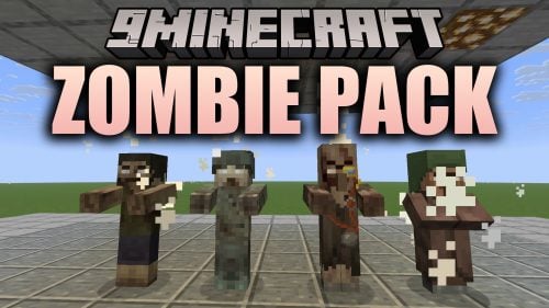 Zombie Pack 9minecraft Resource Pack (26.3) – Give Every Zombie Its Own Face