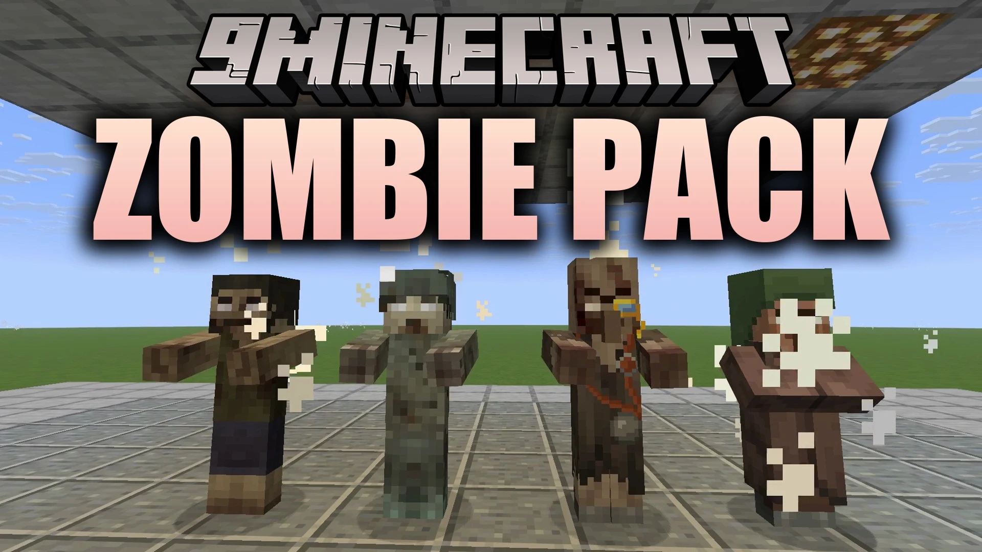 Zombie Pack 9minecraft Resource Pack (26.3) – Give Every Zombie Its Own Face