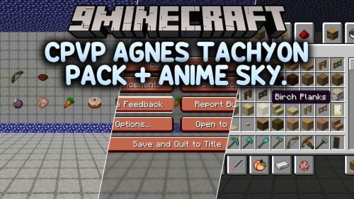 CPvP Agnes Tachyon Pack + Anime Sky. Resource Pack (26.2, 1.20.1)
