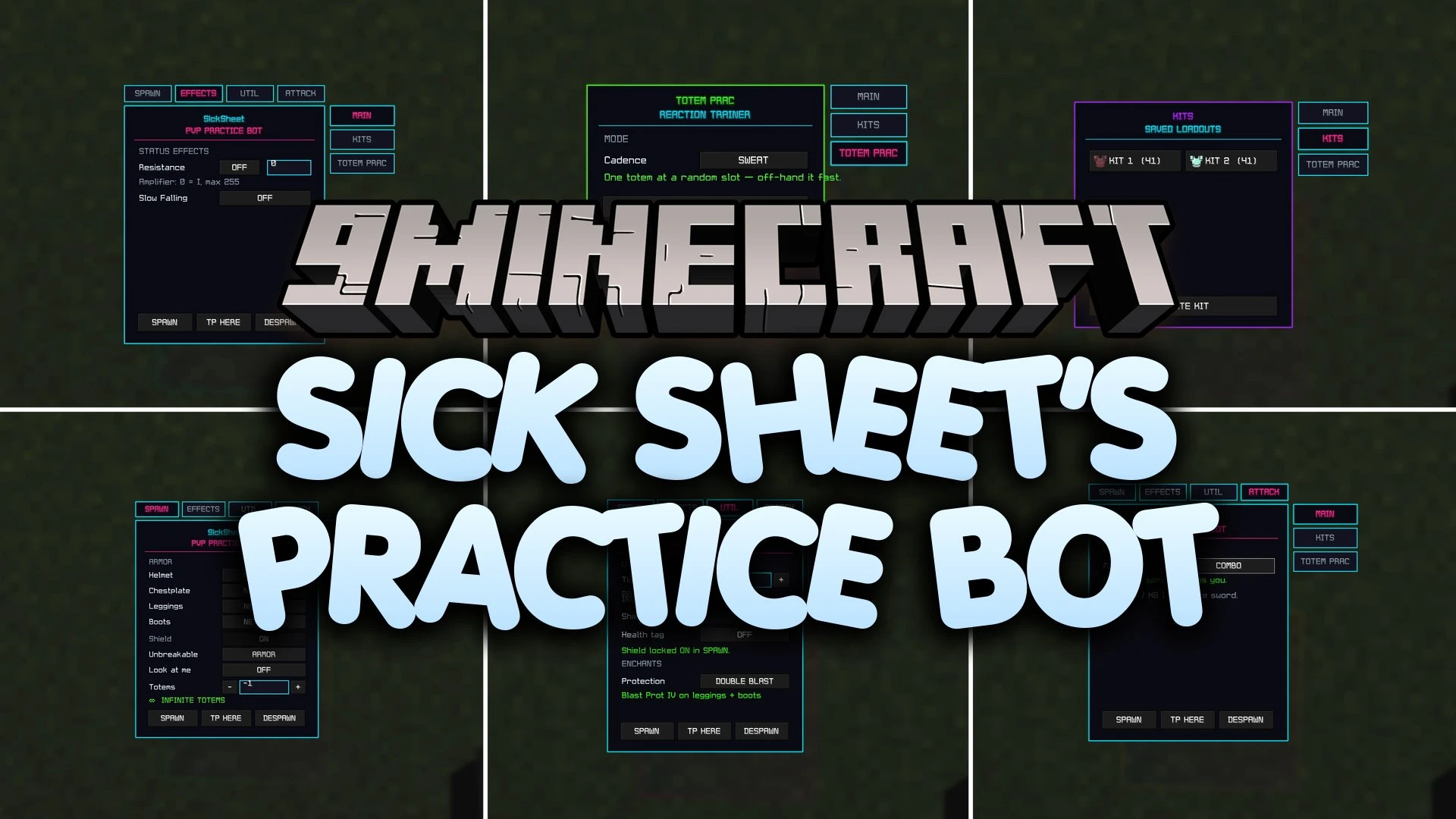 Sick Sheet's Practice Bot Mod (26.3, 1.21.11) – Sharpen Your PvP Combat Skills