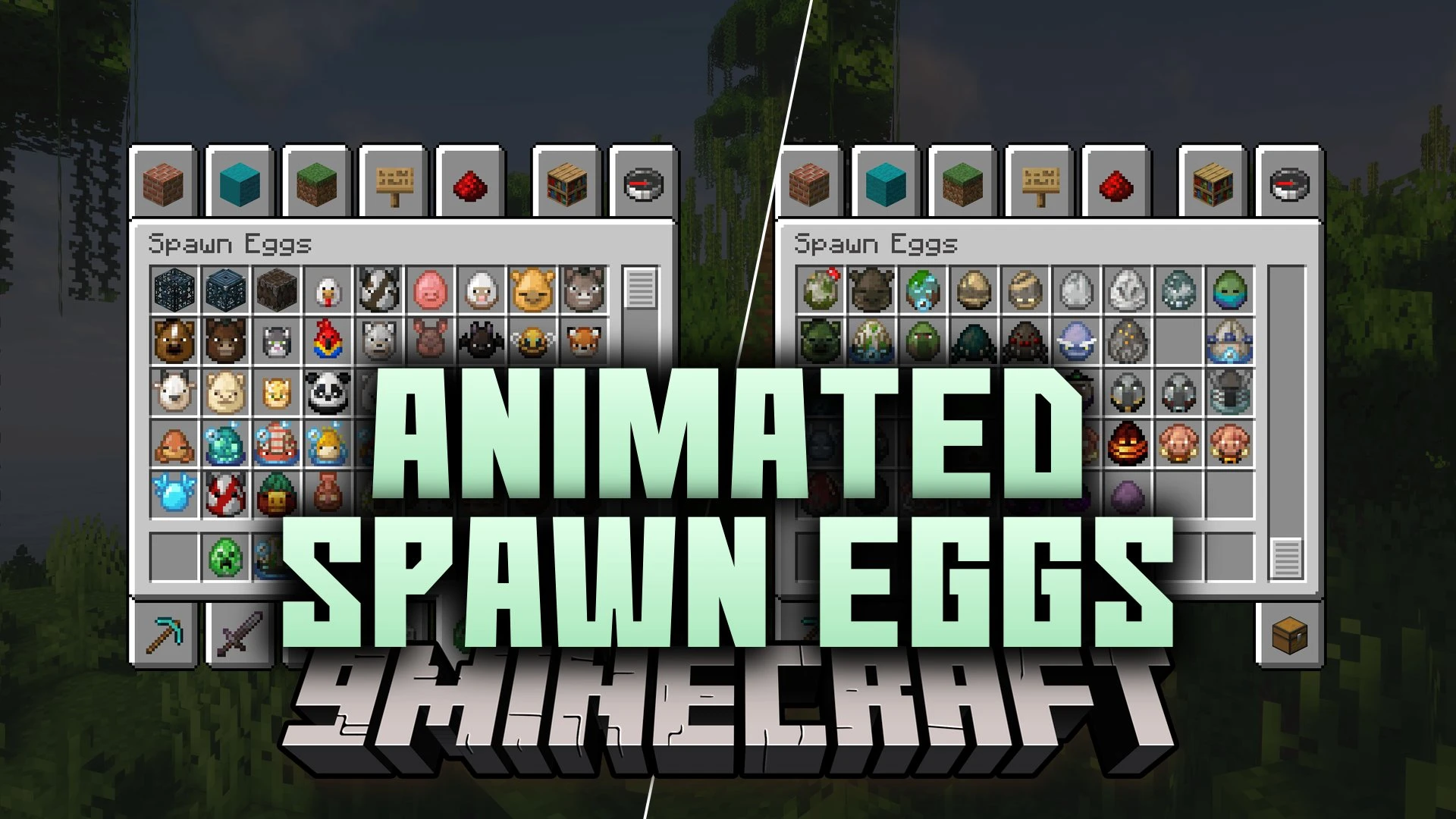 Animated Spawn Eggs Resource Pack (26.3, 1.20.1) – Lively Mob Motion