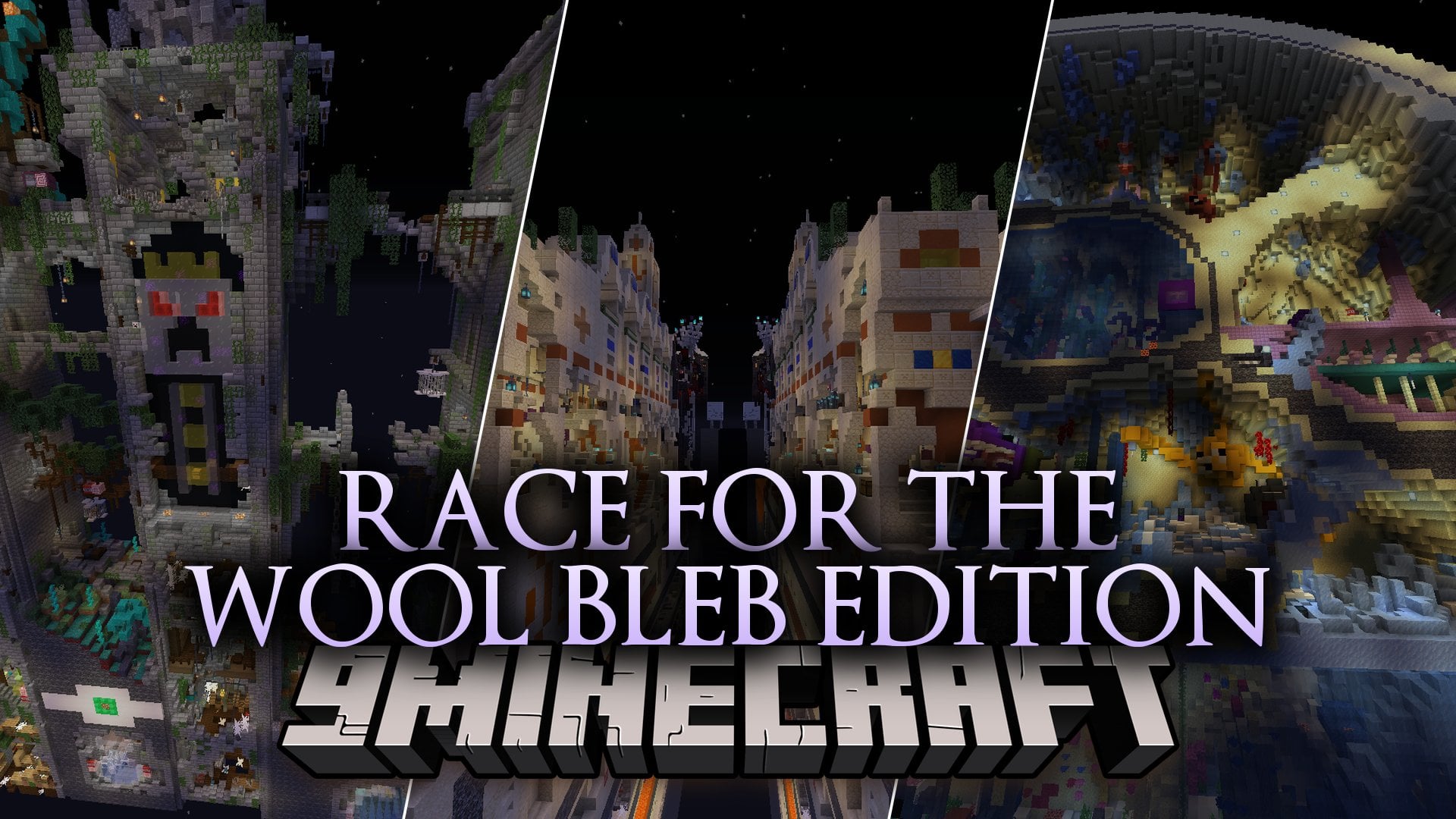 Race for the Wool Bleb Edition Map (1.16.5) – A Chaotic Sprint for Five Wool