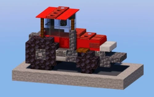 Red Tractor Schematic (1.21.x) – Detailed Farming Vehicle for Modern Cities