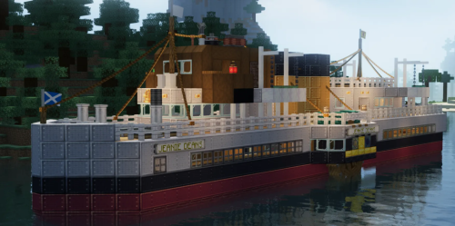 Scotland Clyde Paddle Steamer Jeanie Dean's Schematic Thumbnail