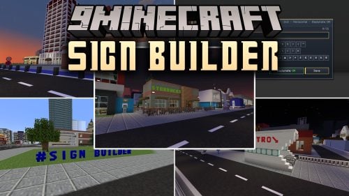 Sign Builder Mod (1.21.1, 1.20.1) – Build Giant Neon Displays and Working