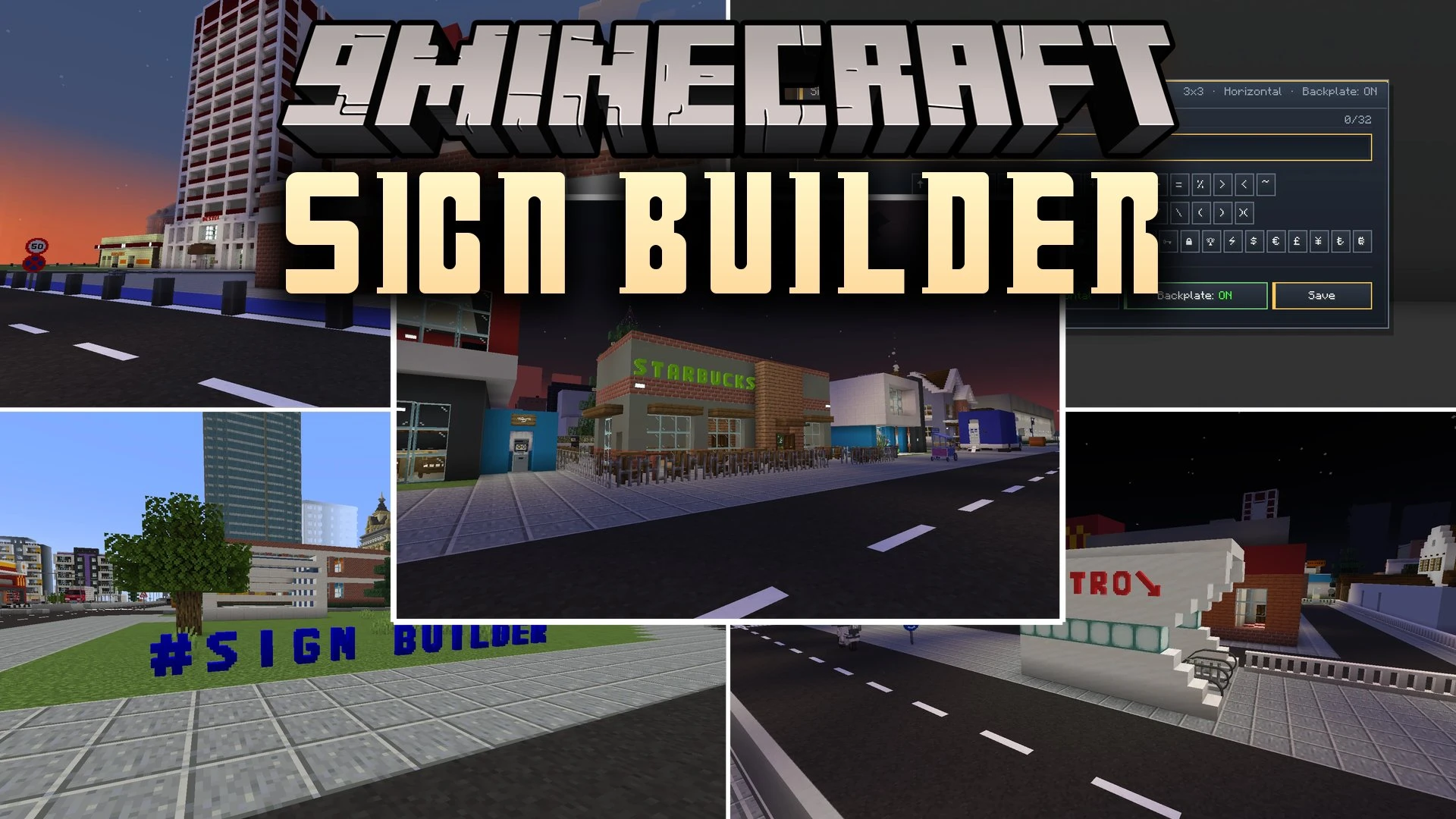 Sign Builder Mod (1.21.1, 1.20.1) – Build Giant Neon Displays and Working