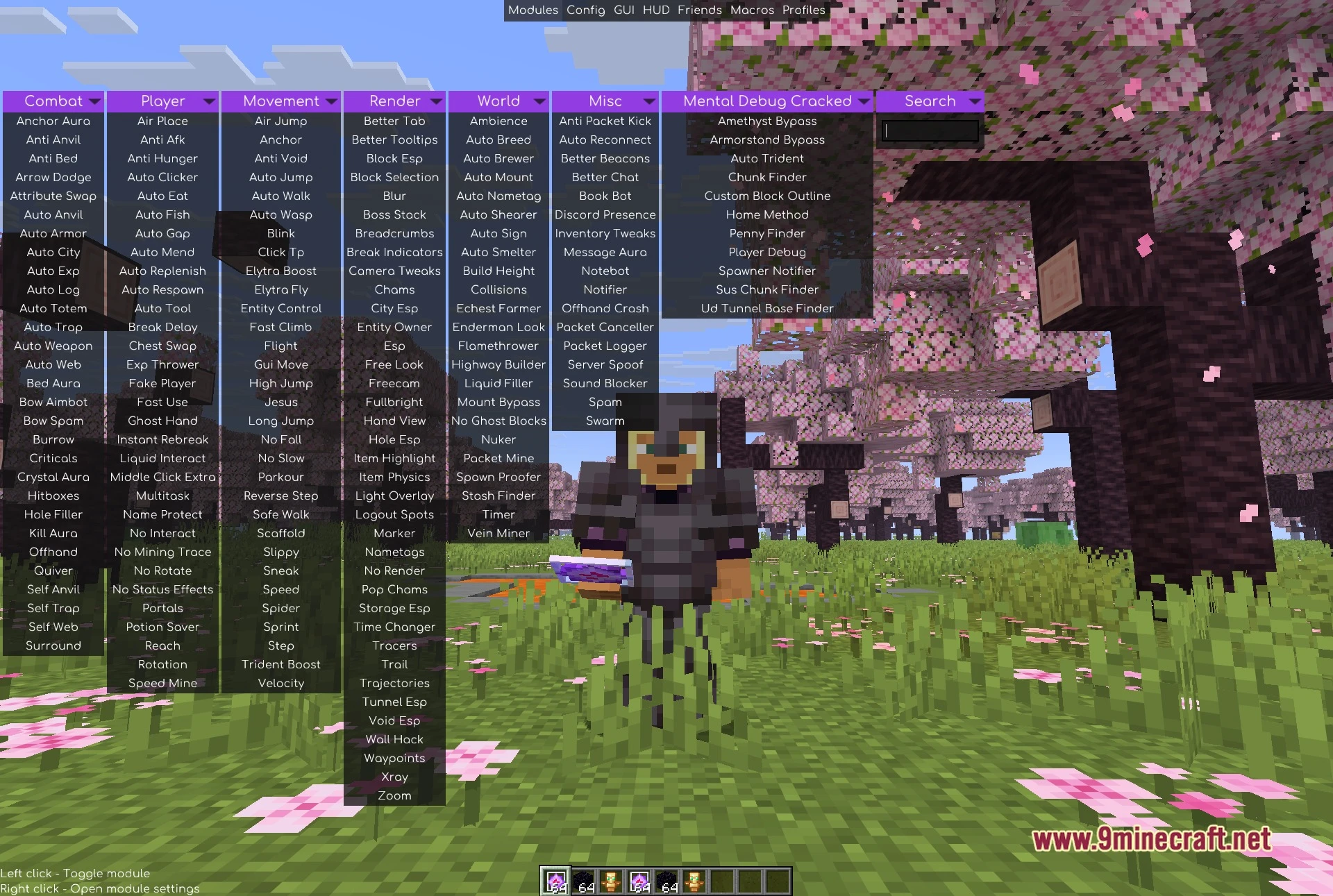 Mental Debug Client Mod (1.21.11) – Track Player Bases and Hidden Stashes — screenshot 1