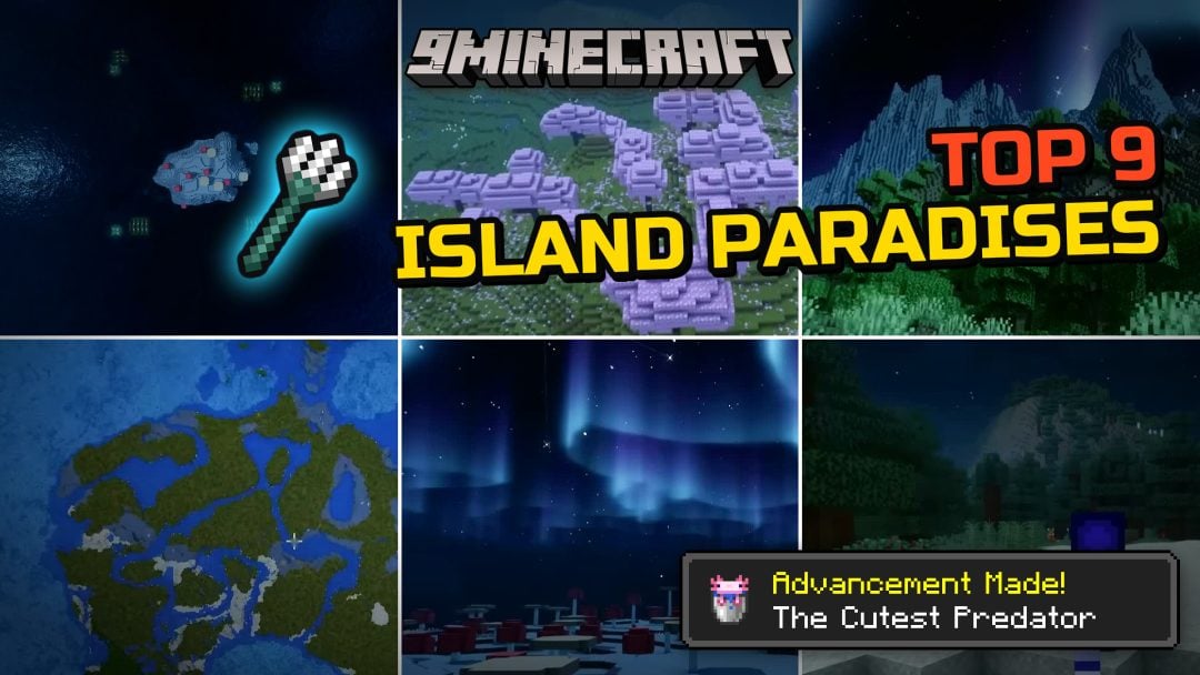 9 Insane Rare Natural Terrain & Island Paradise Seeds for Minecraft (26.3, 1.21.11) - Java & Bedrock Edition