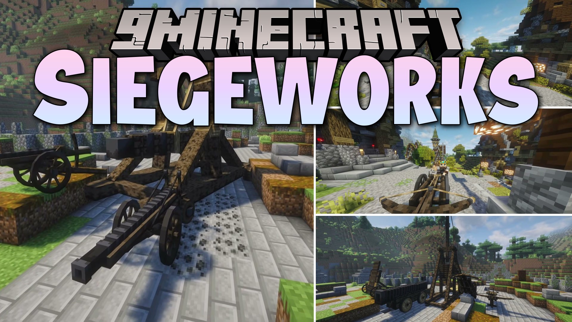 Siegeworks Mod (1.21.1, 1.20.1) – Breach Enemy Castles with Working Medieval