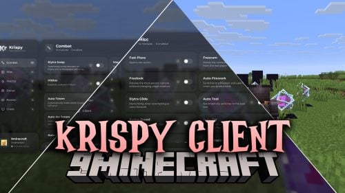 Krispy Client Mod (1.21.11) – Track Down Hidden Bases and Survive Anarchy Wars