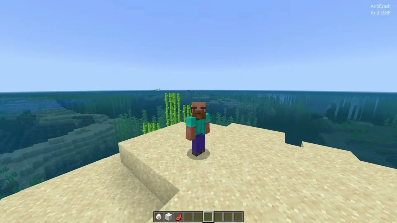 Nyx Client running on Minecraft Bedrock Edition