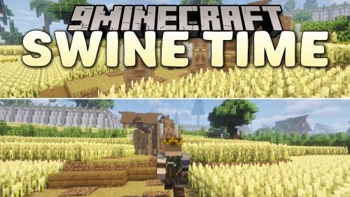 Swine Time Mod (1.20.1) – Survive Wild Boar Stampedes Across the Overworld