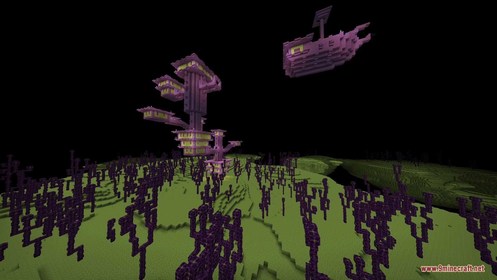 Colorful Visuals Shader (26.x) – Neon Green Grass and Deep Purple Skies Screenshot 9