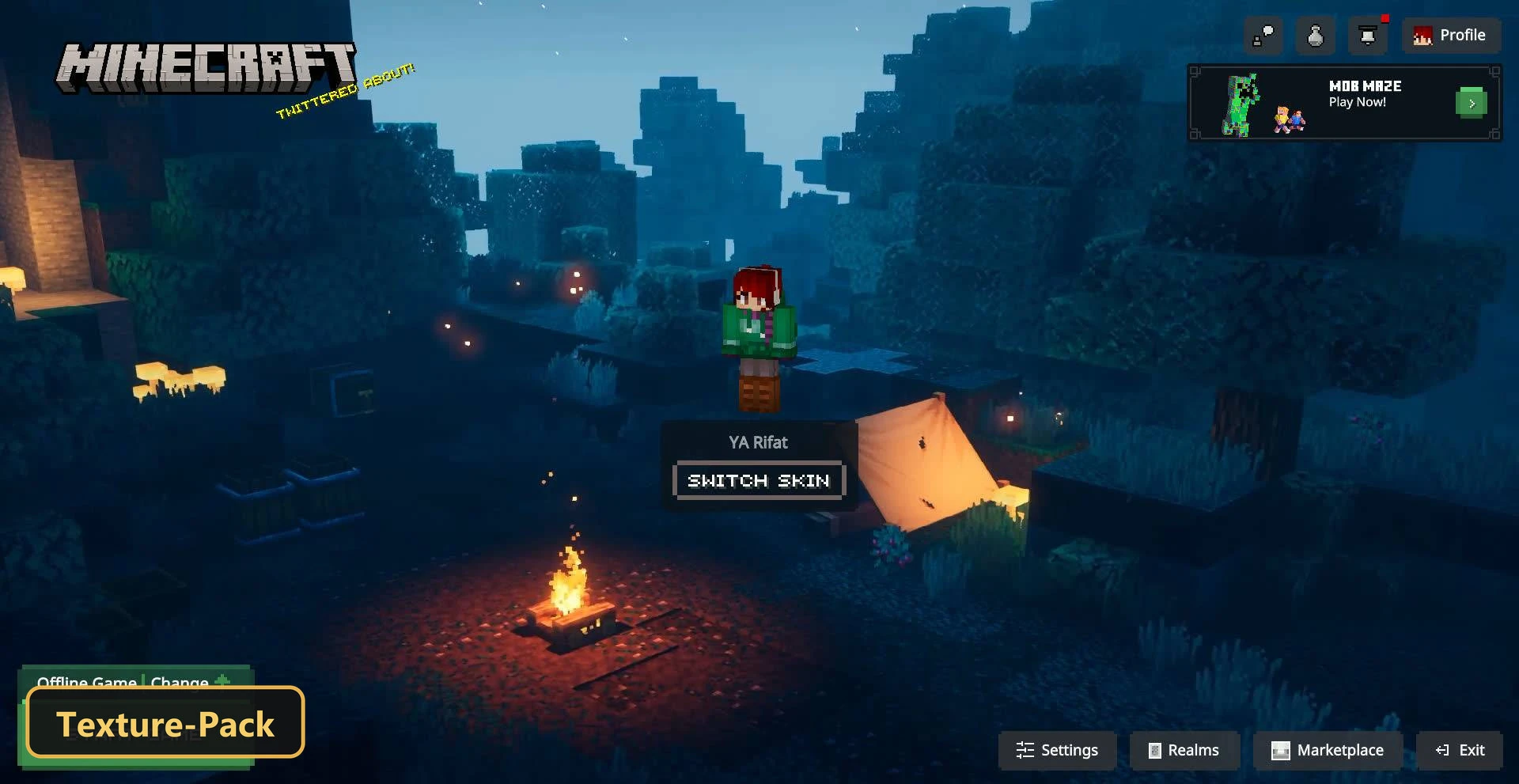 Dungeons UI (26+) – MCPE/Bedrock Texture Pack