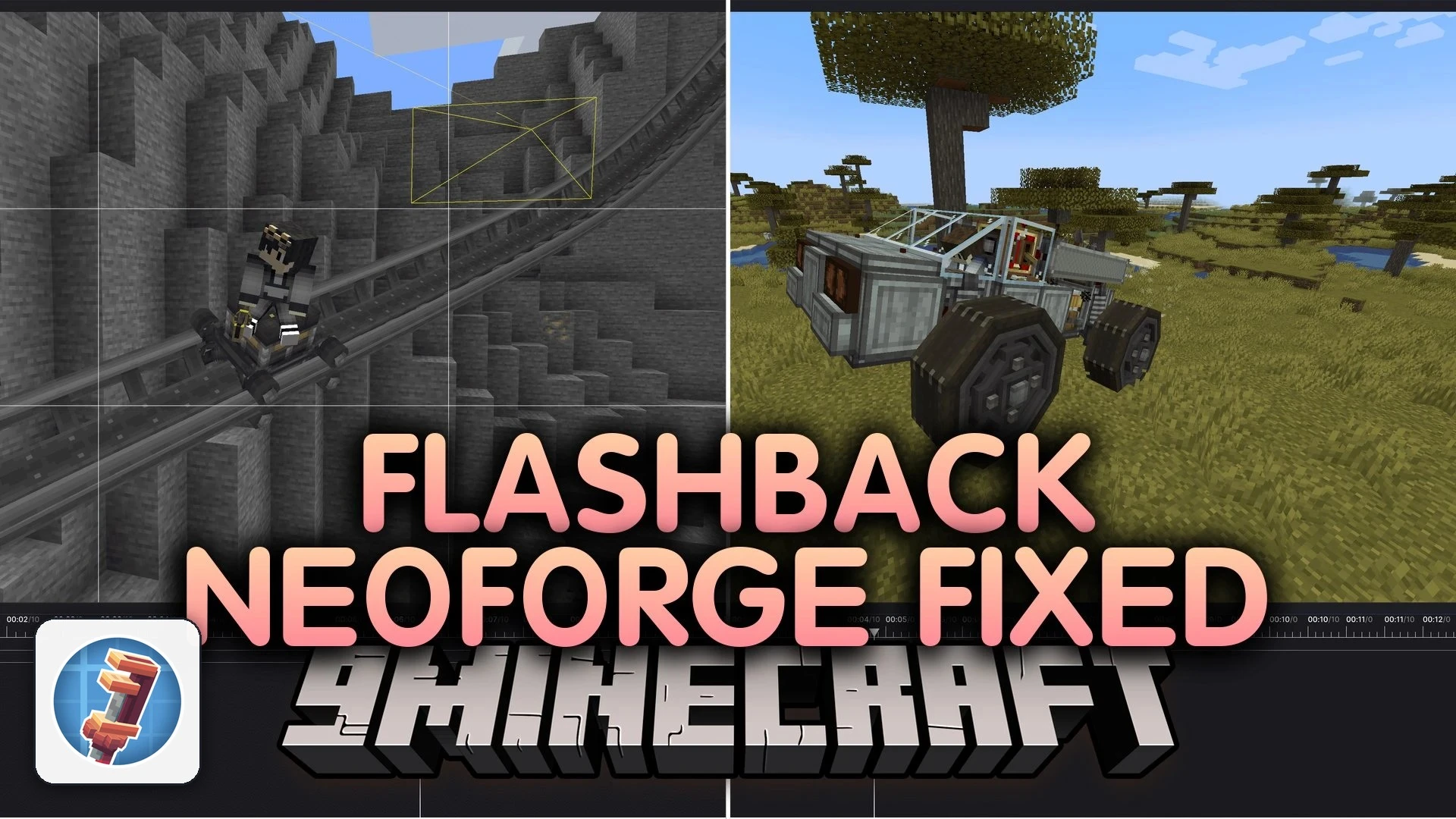 Flashback Neoforge Fixed Mod (1.21.1) – Film Working Trains and Airships