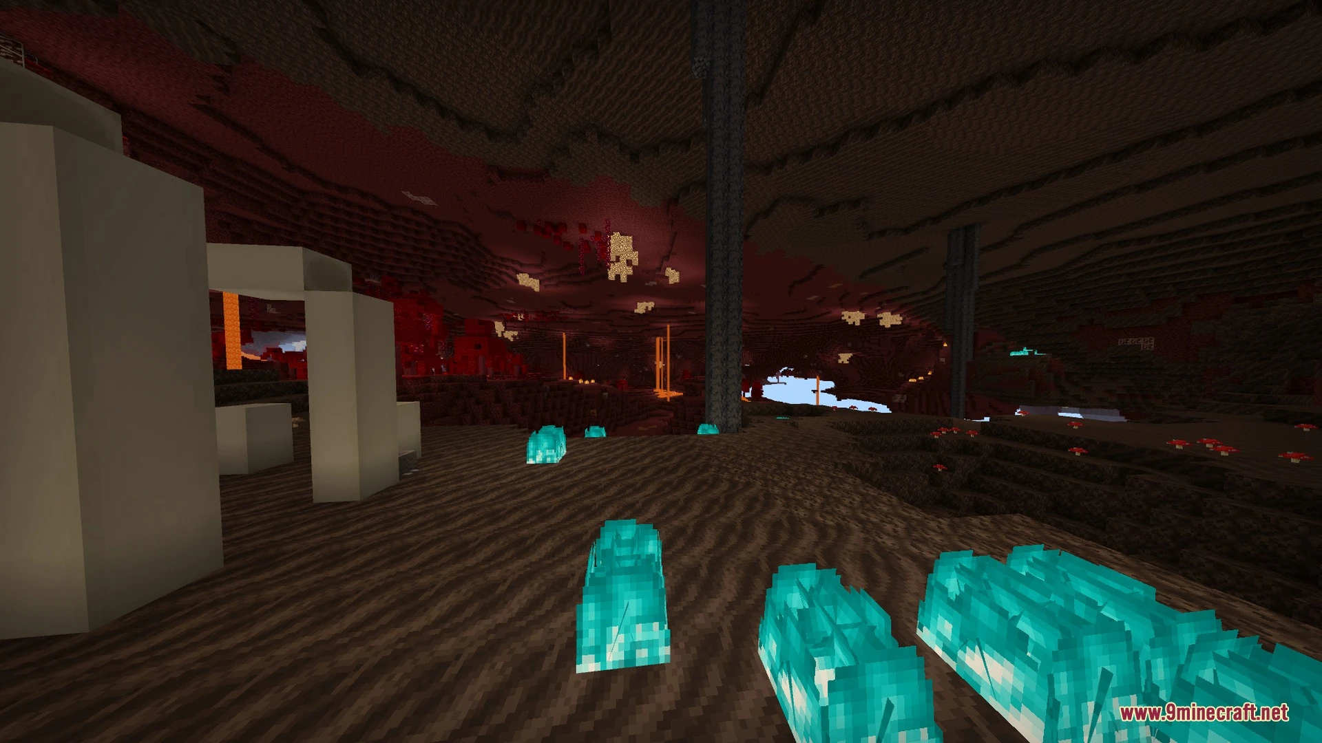 Solscape Shaders (26.x, 1.21) – ACES Color Grading with Glowing PBR Ores Screenshot 7