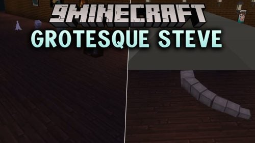 Grotesque Steve 9minecraft Mod (26.3, 26.2) – Survive a Horrifying Night Stalker