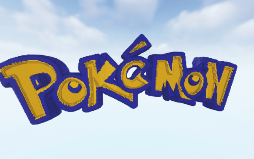 Text Poke 3d Schematic (1.21.x) – Large 3D Text Build for Custom Worlds