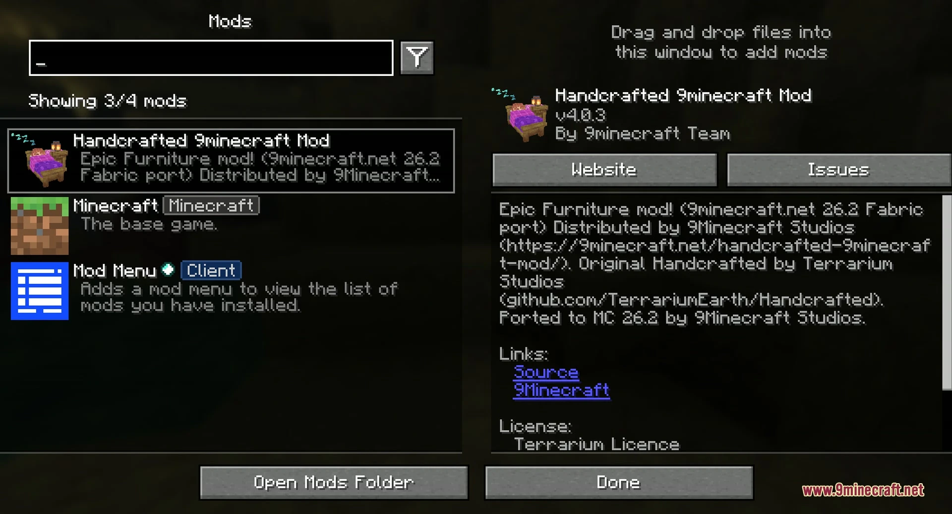 Handcrafted 9Minecraft Mod screenshot 2