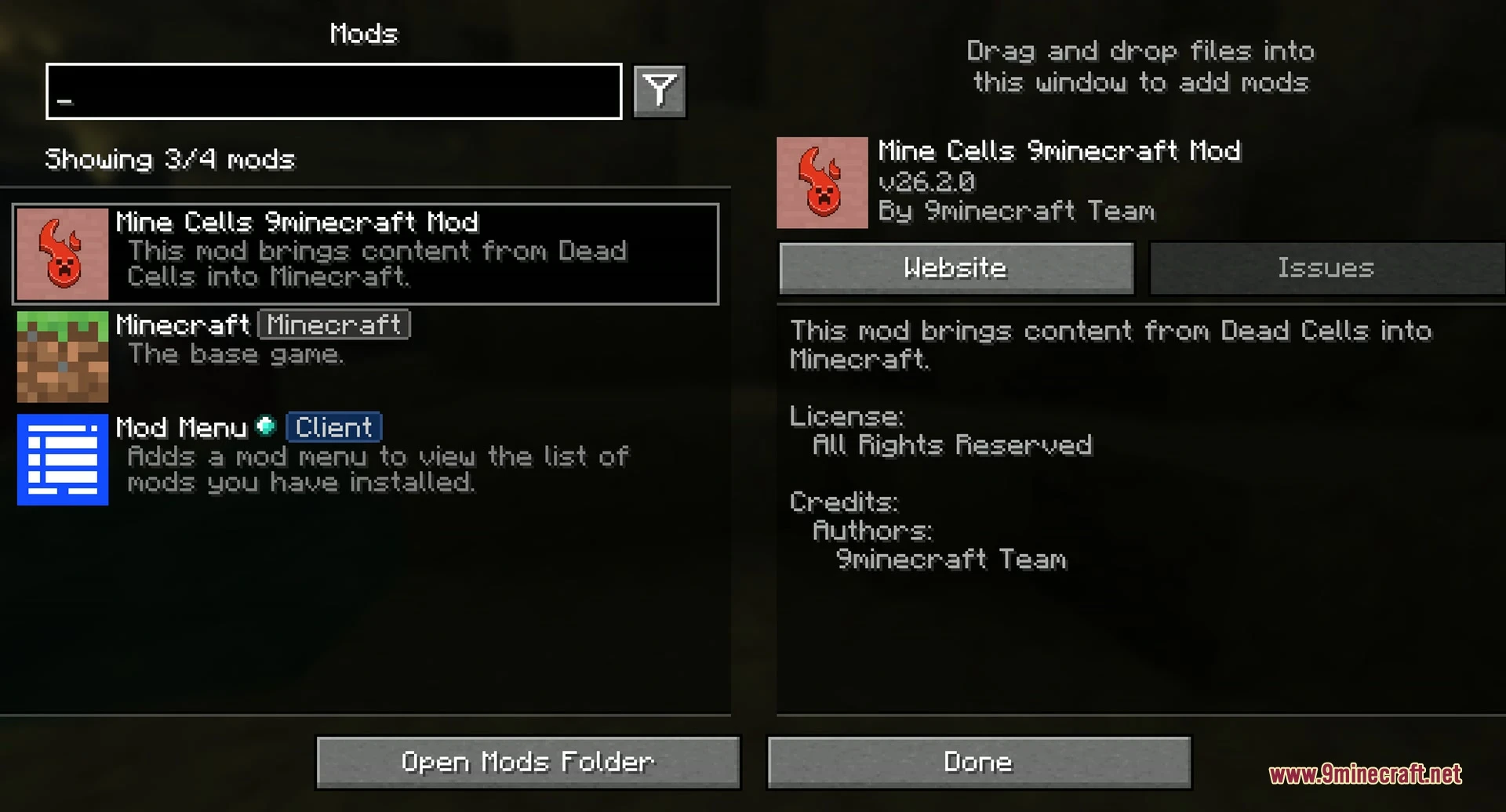 Mine Cells 9minecraft Mod (26.3) – Survive Brutal Roguelike Dungeon Runs — screenshot 1