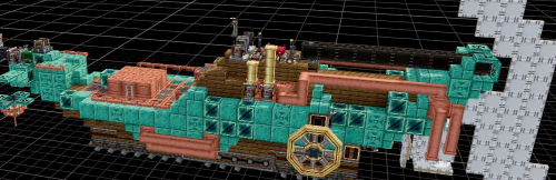 Copper Flying Ship That Can Also Act as a Normal Boat Schematic Thumbnail