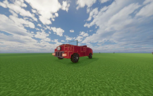 Small Red Convertible Survival Friendly Schematic (1.21.x) – Compact Red Car for Survival Worlds