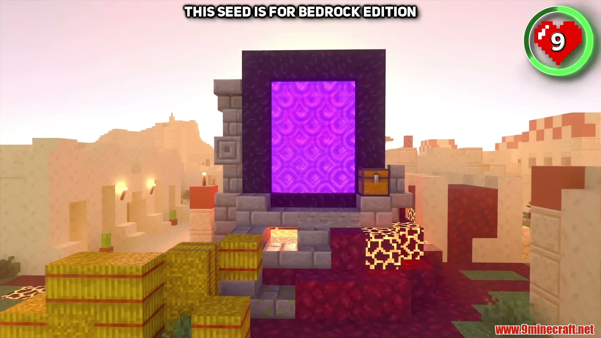 Twin Beached Shipwreck Village & Fortress Portal - Minecraft 26.3 Seed 5909053608336143369 View 3