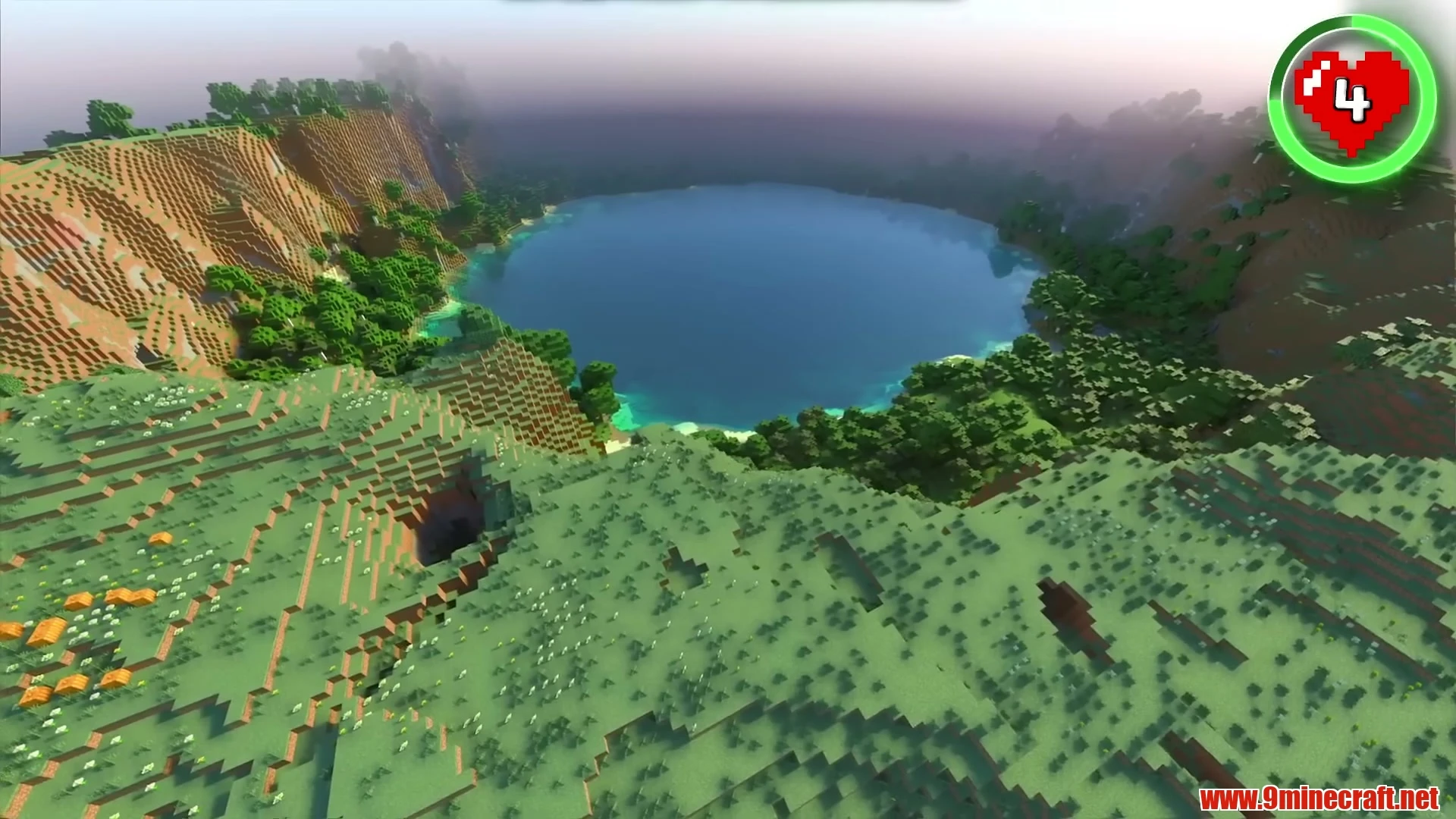 Cradled Basin Mountain Lake Sanctuary - Minecraft 26.3 Seed 1545213456444500 View 3