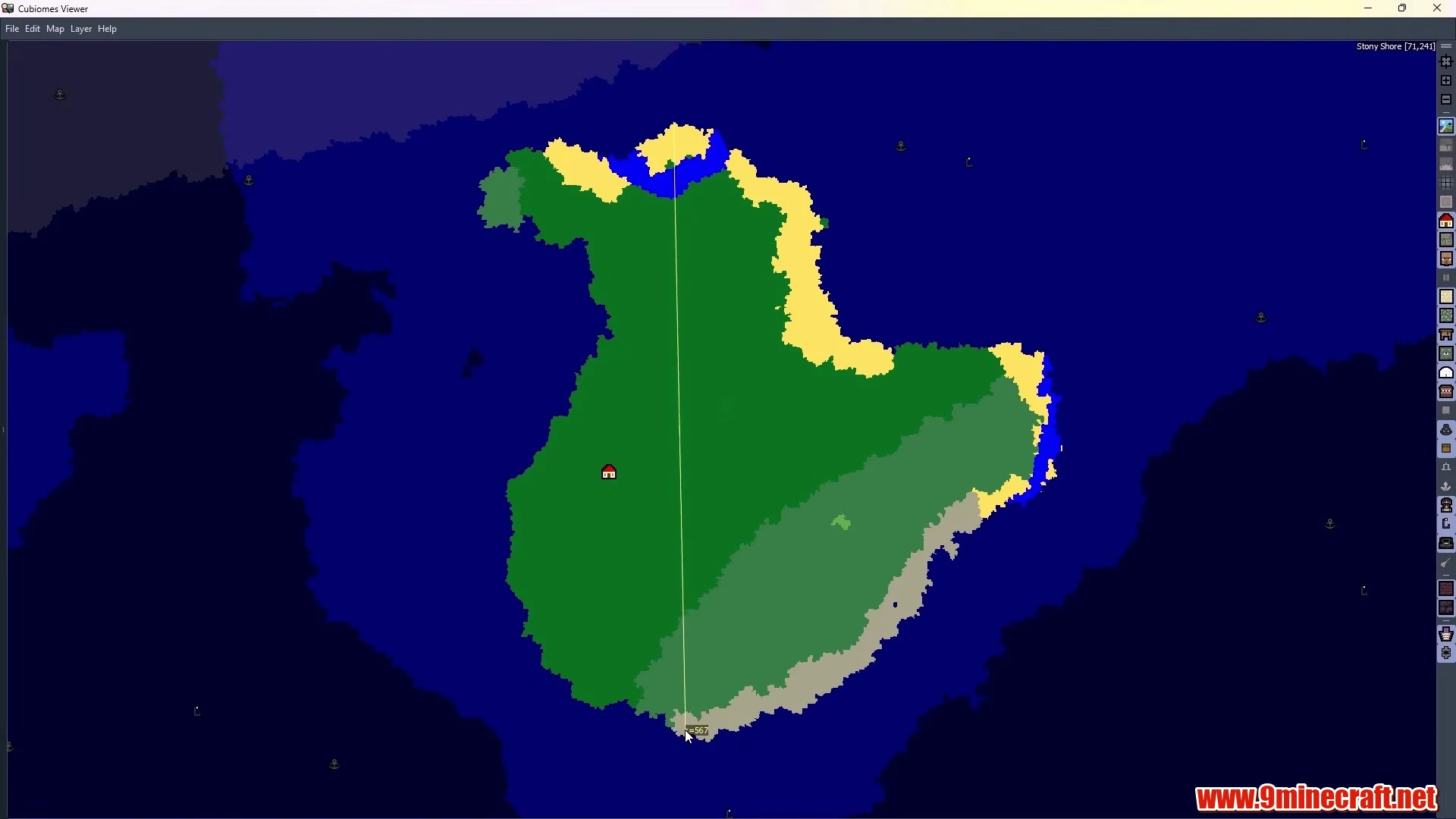 Expansive Forest Island Haven - Minecraft 26.3 Island Seed 17862807 view 3